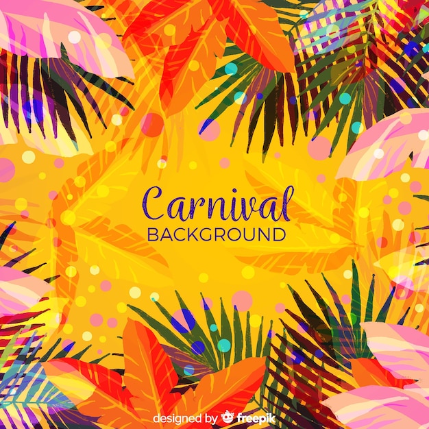 Free Vector | Flat carnival background