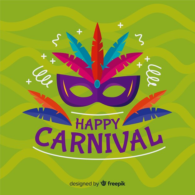 Flat carnival background | Free Vector