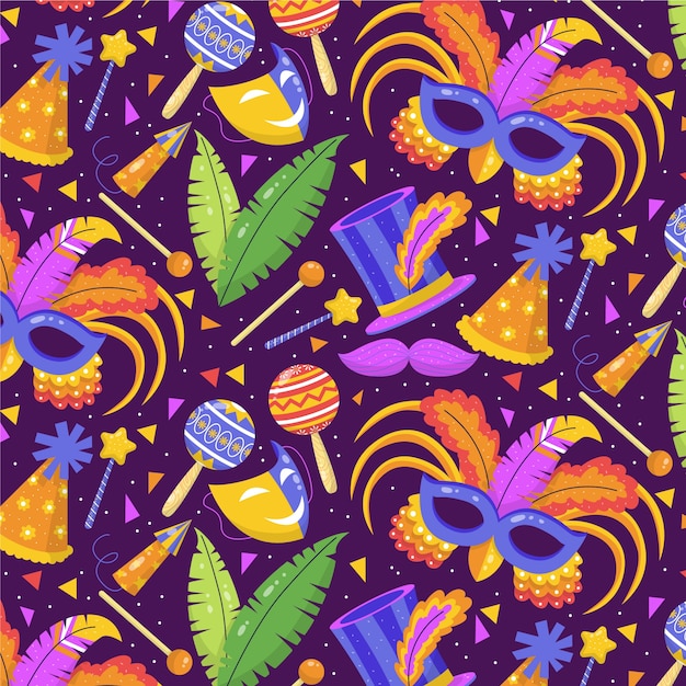 Free Vector | Flat carnival pattern design