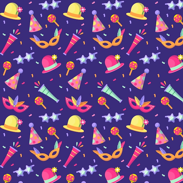 Free Vector | Flat carnival pattern design