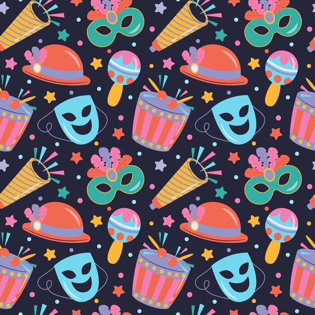 Free Vector | Flat carnival pattern design