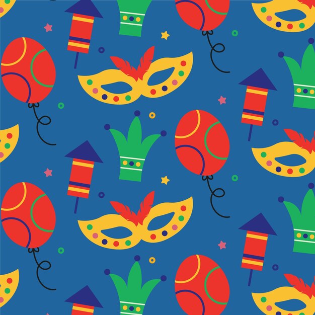 Free Vector | Flat carnival pattern design