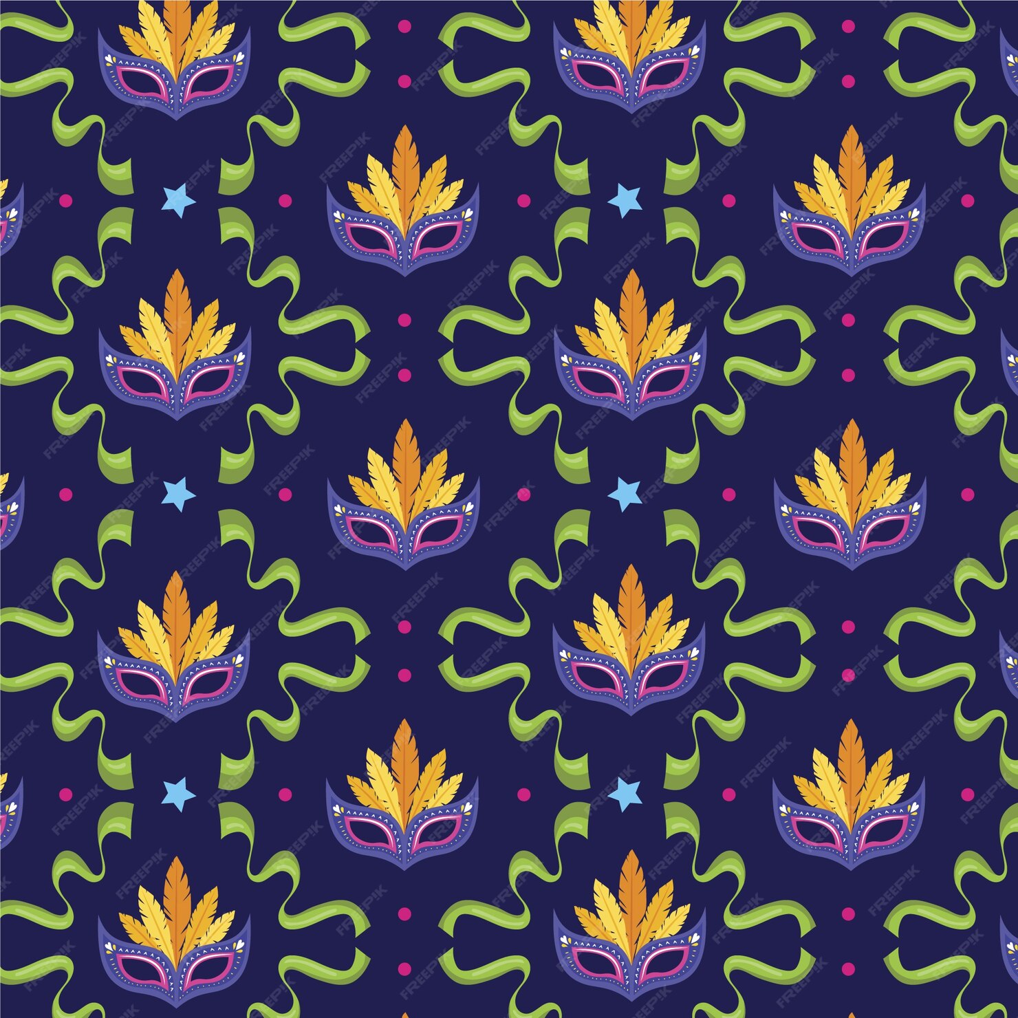 Free Vector | Flat carnival pattern design