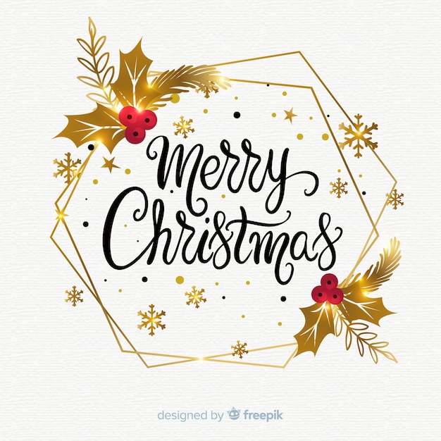 Flat christmas background Free Vector