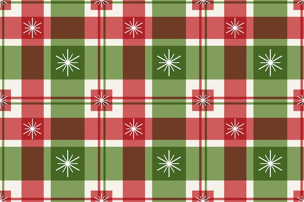 Premium Vector Flat Christmas Plaid Pattern Design