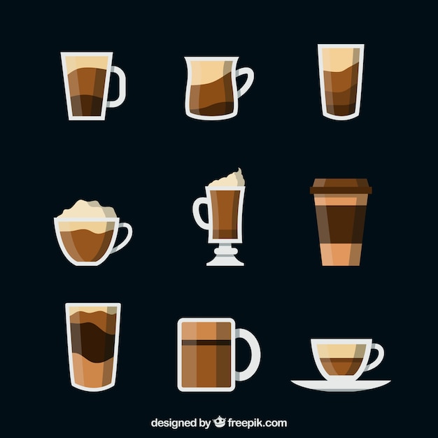 Coffee mug flat vector