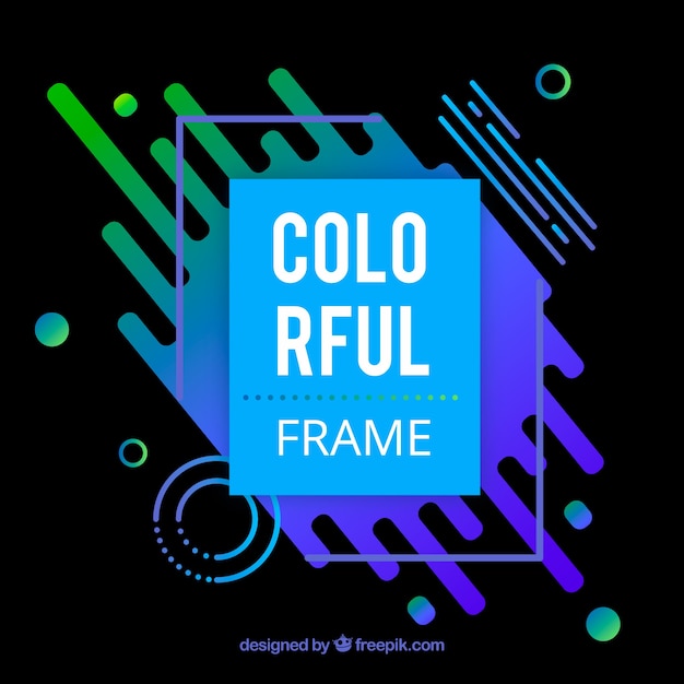 Flat colorful frame background Free Vector Flat colorful frame background Free Vector