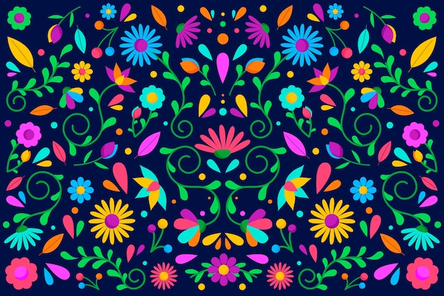 Free Vector | Flat colorful mexican screensaver