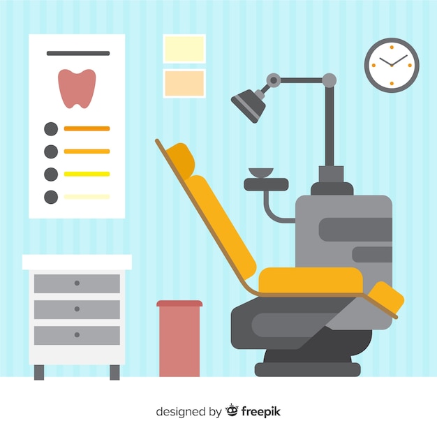 Free Vector | Flat dental clinic illustration