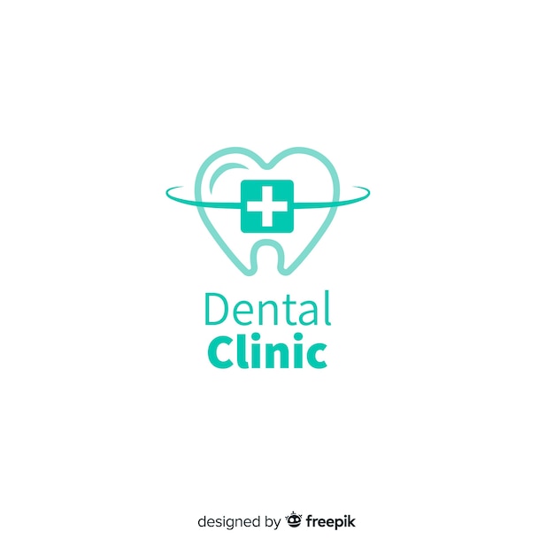 Download Free Flat Dental Clinic Logo Free Vector Use our free logo maker to create a logo and build your brand. Put your logo on business cards, promotional products, or your website for brand visibility.