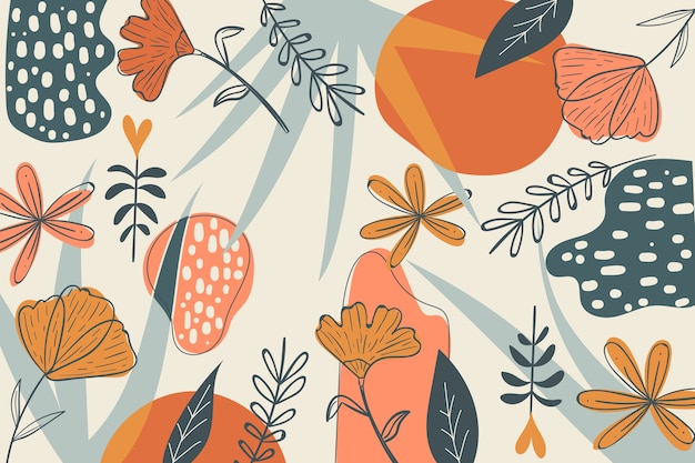 Free Vector | Flat design abstract floral background