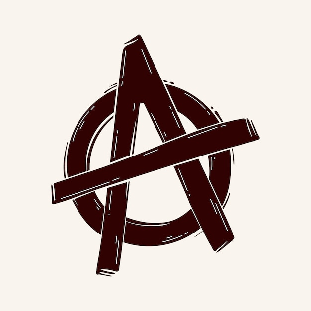 Free Vector | Flat design anarchy movement symbol