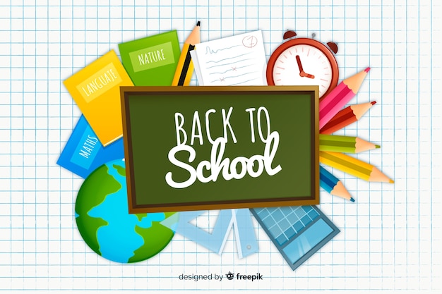 Free Vector Flat Design Back To School Background