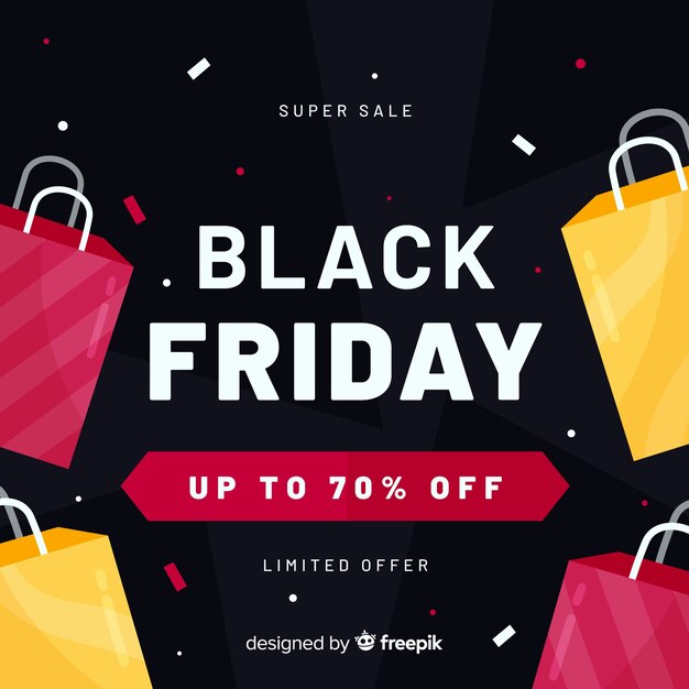 Free Vector | Flat design of black friday promotion