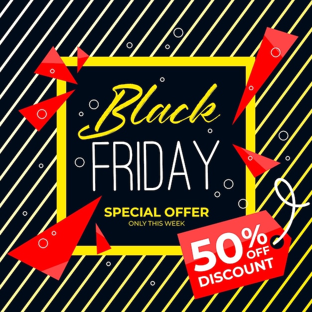 Free Vector | Flat design black friday