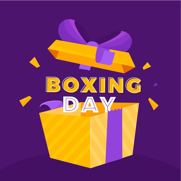 Free Vector | Flat design boxing day sale