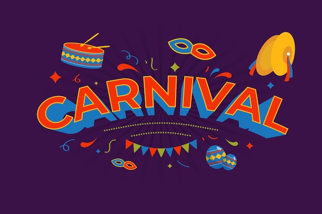 Free Vector | Flat design carnival concept