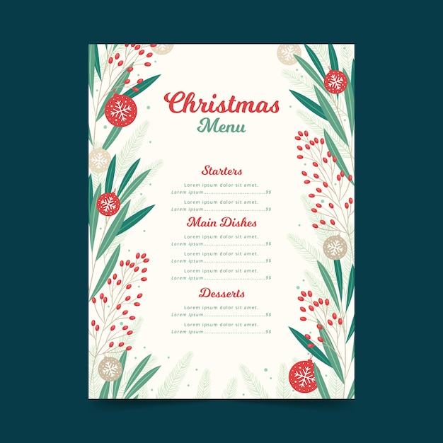free-vector-flat-design-christmas-menu-template