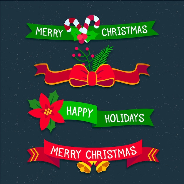 Download Christmas Ribbons 95 Best Free Graphics On Freepik SVG Cut Files