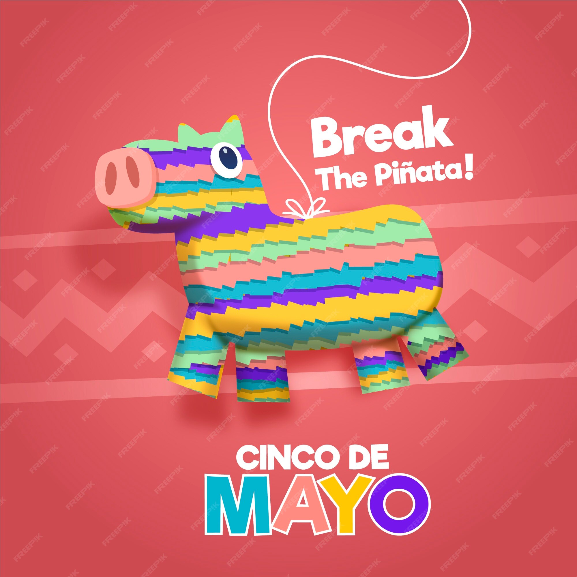 Free Vector Flat Design Cinco De Mayo Concept 9497