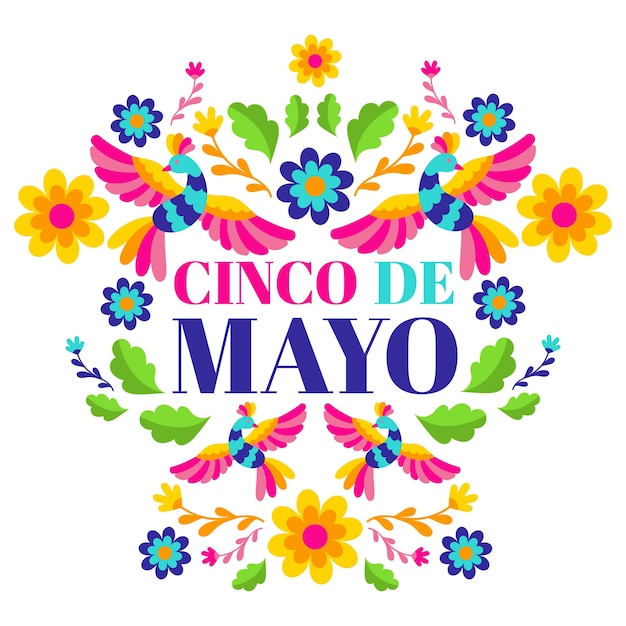 Free Vector | Flat design cinco de mayo theme