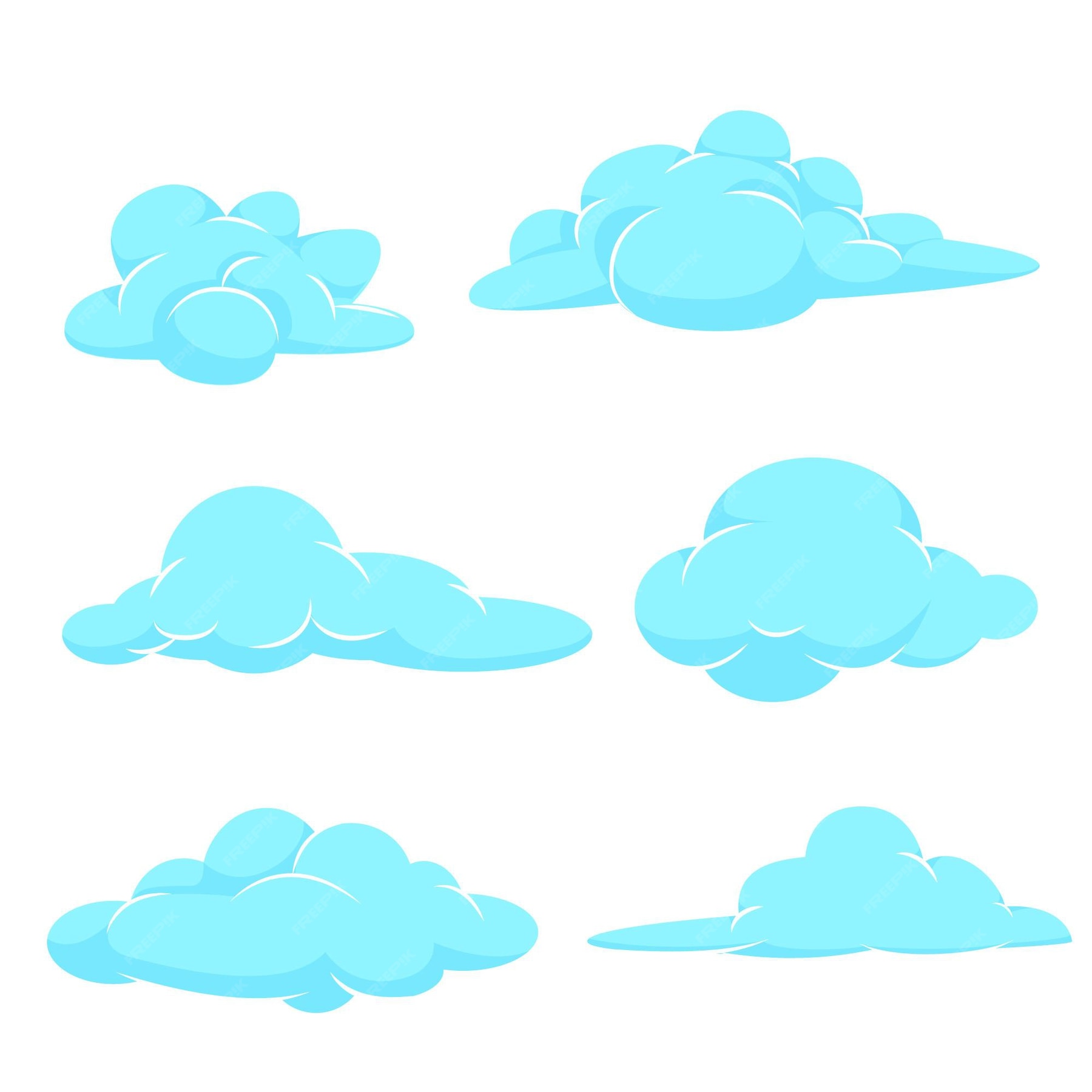 free-vector-flat-design-cloud-collection