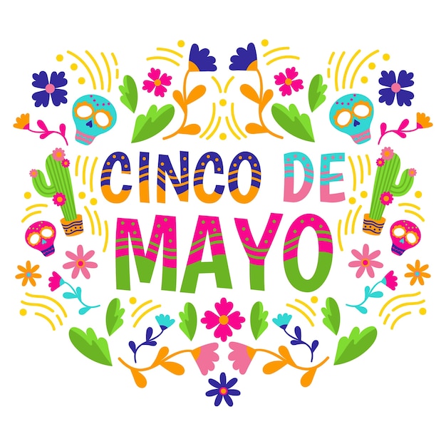 Free Vector | Flat design colorful cinco de mayo