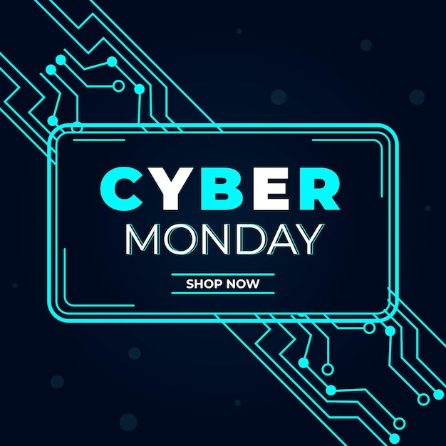 Free Vector | Flat Design Cyber Monday Concept