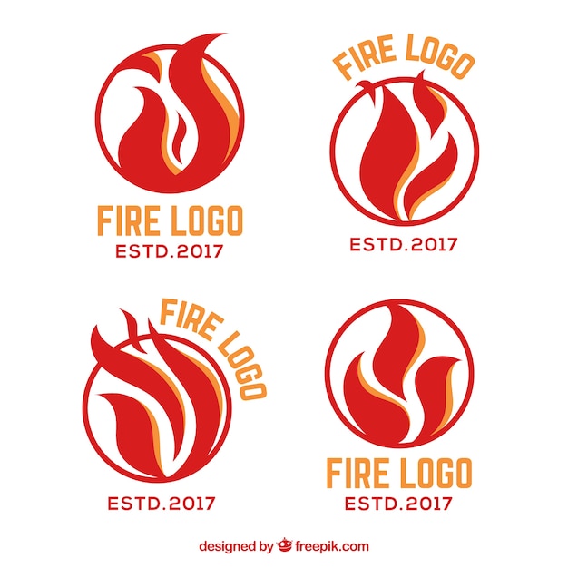 Download Free Download Free Flat Design Fire Logo Collection Vector Freepik Use our free logo maker to create a logo and build your brand. Put your logo on business cards, promotional products, or your website for brand visibility.