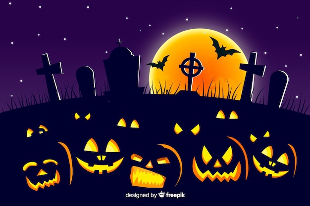 Download Free Flat Design Of Halloween Background Free Vector Use our free logo maker to create a logo and build your brand. Put your logo on business cards, promotional products, or your website for brand visibility.