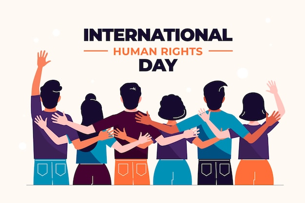 Download Free Vector | Flat design human rights day