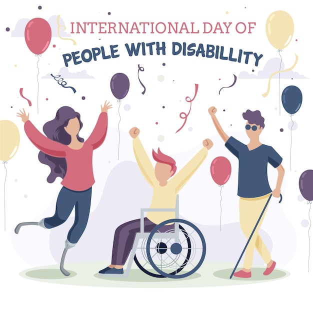 Premium Vector Flat design international day of people with disability