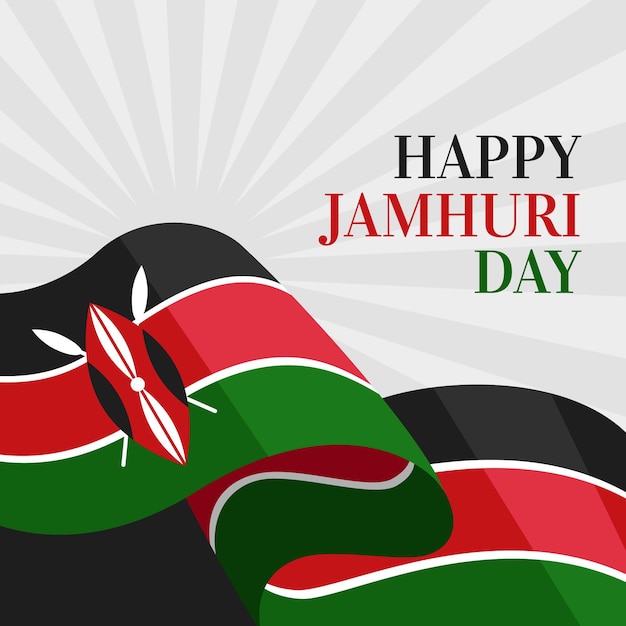 Free Vector | Flat design jamhuri day