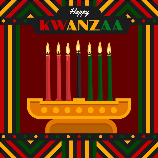 Premium Vector | Flat design kwanzaa concept