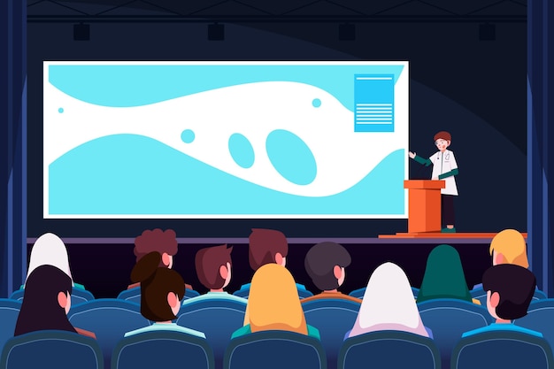 Premium Vector | Flat design medical conference