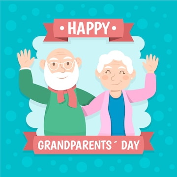 Free Vector | Flat design national grandparents day concept