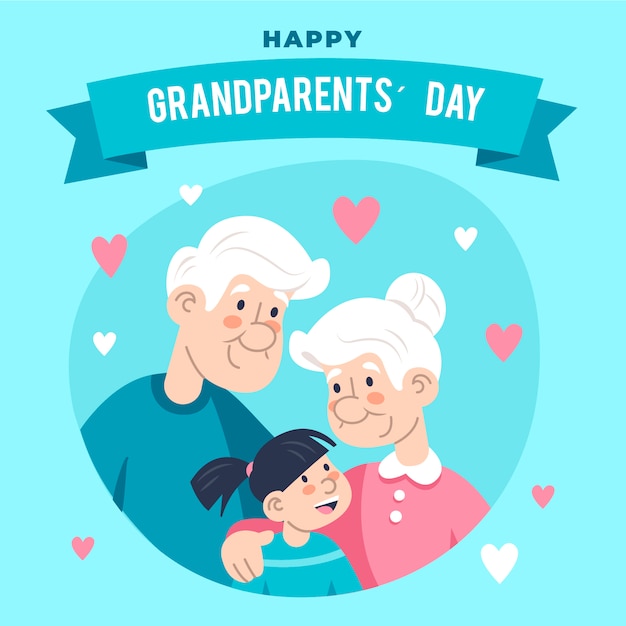 Download Free Vector Flat Design National Grandparents Day