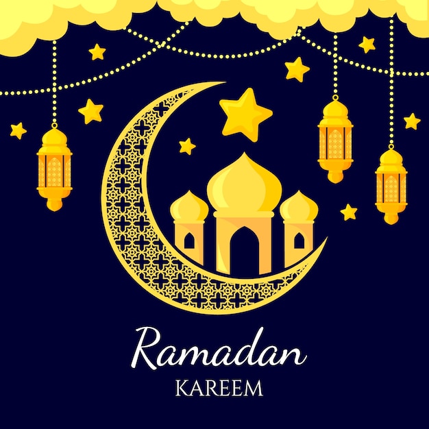 Free Vector | Flat design ramadan day concept