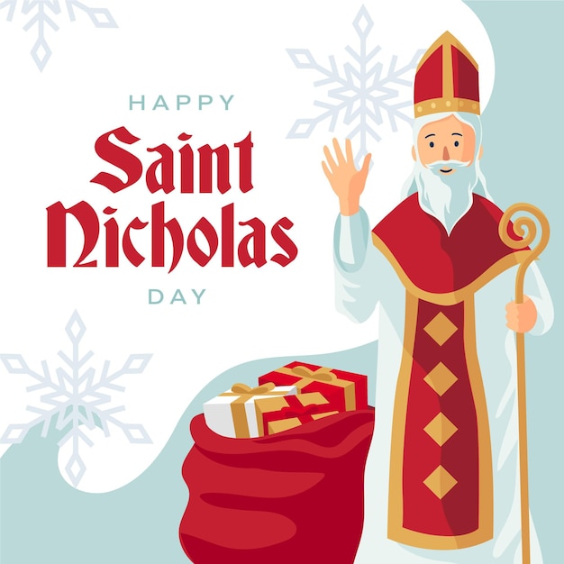 Free Vector Flat design saint nicholas day concept