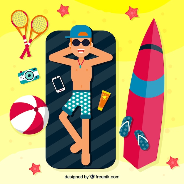 Sunbathing Vectors, Photos and PSD files | Free Download