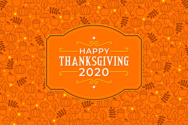 Premium Vector Flat Design Thanksgiving Background