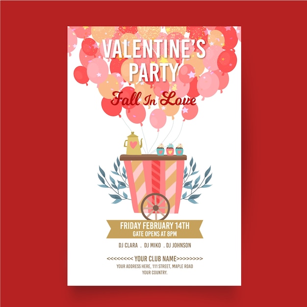 valentines day party poster