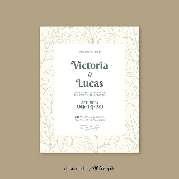 Download Free Flat Design Of Wedding Invitation Template Free Vector Use our free logo maker to create a logo and build your brand. Put your logo on business cards, promotional products, or your website for brand visibility.