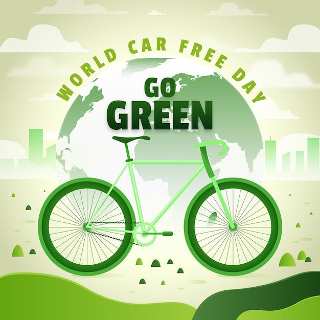 Free Vector | Flat design world car free day concept