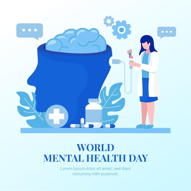 Download Free Download This Free Vector Flat Design World Mental Health Day Use our free logo maker to create a logo and build your brand. Put your logo on business cards, promotional products, or your website for brand visibility.