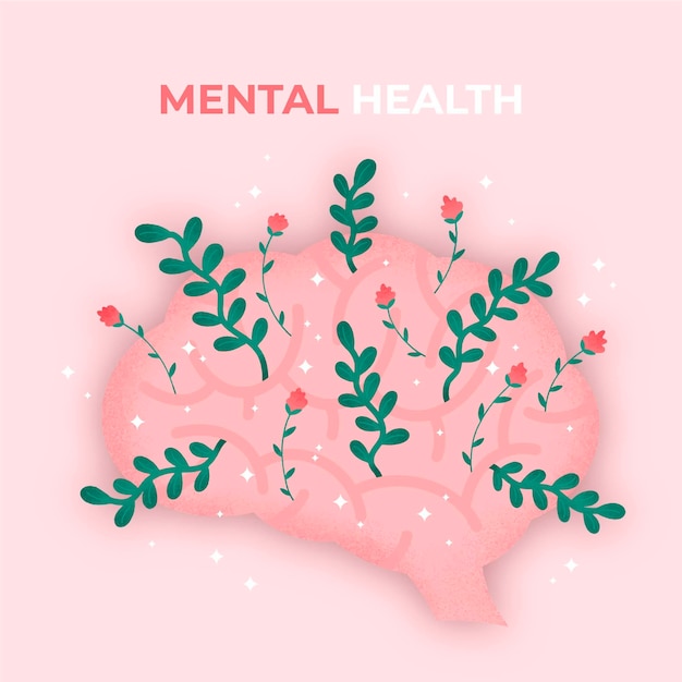 Premium Vector | Flat design world mental health day