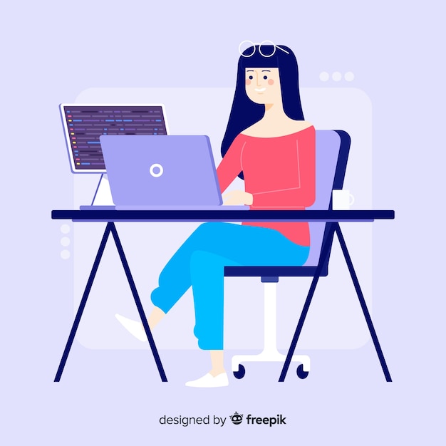 Featured image of post Woman Female Programmer Icon / Icons are in line, flat, solid, colored outline, and other styles.