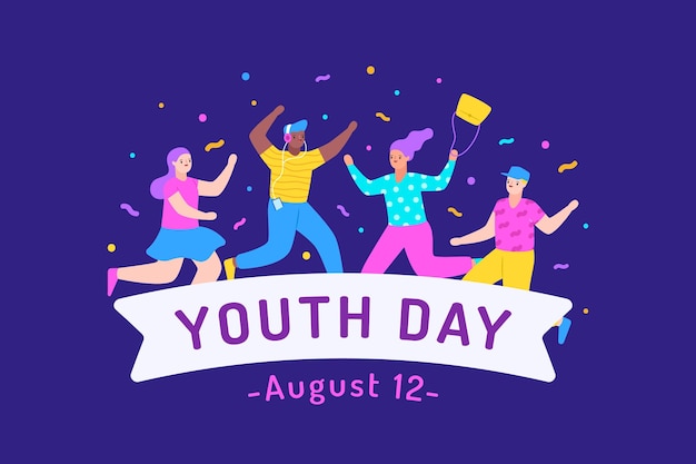 Download Free Download This Free Vector Flat Design Youth Day Concept Use our free logo maker to create a logo and build your brand. Put your logo on business cards, promotional products, or your website for brand visibility.