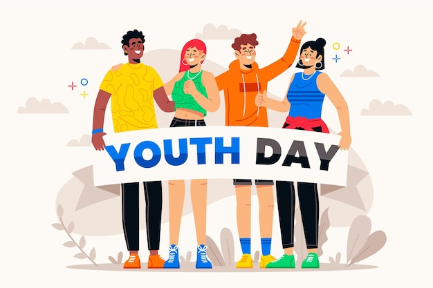 Download Free Flat Design Youth Day Concept Free Vector Use our free logo maker to create a logo and build your brand. Put your logo on business cards, promotional products, or your website for brand visibility.