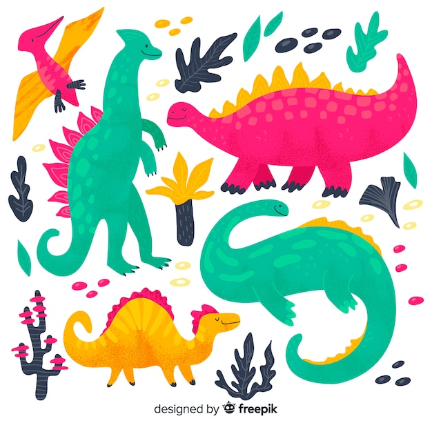 Download Free Flat Dinosaur Collection Free Vector Use our free logo maker to create a logo and build your brand. Put your logo on business cards, promotional products, or your website for brand visibility.